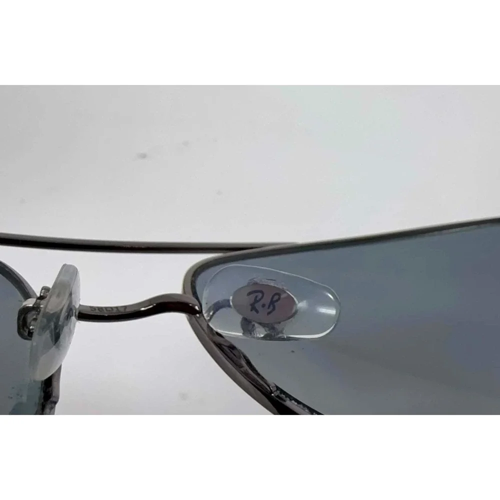 Ray-Ban RB3687 004/58 Polarized Sunglasses 58mm Gunmetal Blue Lens W/Case Italy